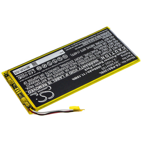 3.7V, Li-Polymer, 3000mAh, Tablet battery fits Pbs, Ematic, Nv3854120, Kids Pbskd12, Pbkrwm5410, 11.10Wh Tablet Cameron Sino Technology Limited
