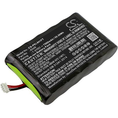 7.4V, Li-ion, 7500mAh, Flashlight battery fits Pelican, 9410-301-001e, 9410l, 9410l Led Lantern, 55.50Wh Flashlight Cameron Sino Technology Limited