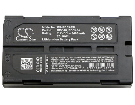 Equipment Battery for Pentax, Da020f, Rca, Cc-8251, Pro-v730 7.4v, 3400mah - 25.16wh Equipment, Survey, Test Cameron Sino Technology Limited   