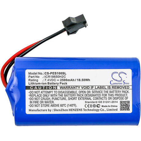 7.4V, Li-ion, 2500mAh, Kitchenware battery fits Peugeot, Icr18650h2c, Elis, 18.5Wh Kitchenware Cameron Sino Technology Limited