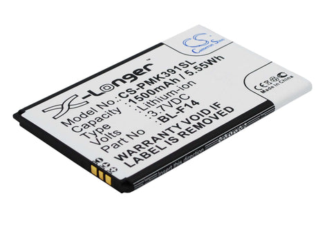 3.7V, Li-ion, 1500mAh, SmartPhone battery fits Phicomm, Bl-f14, K390w, 5.55Wh Mobile, SmartPhone Cameron Sino Technology Limited (Suspended)