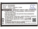 3.7V, Li-ion, 1900mAh, SmartPhone battery fits Philips, Ab2000kwmu, Cte266w, Xenium E266w, 7.03Wh Mobile, SmartPhone Cameron Sino Technology Limited (Smartphone)