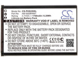 3.7V, Li-ion, 1700mAh, SmartPhone battery fits Philips, Ab1800bwmt, Cts226m, S226m, 6.29Wh Mobile, SmartPhone Cameron Sino Technology Limited (Smartphone)