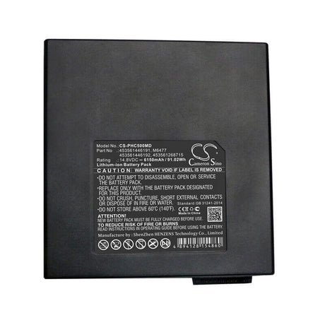 14.8V, Li-ion, 6150mAh, Medical battery fits Philips, 453561268715, Echographe Cx50, Epiq 5, 91.02Wh Medical Cameron Sino Technology Limited (Medical)