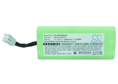 14.4V, Ni-MH, 800mAh, Vacuum battery fits Taurus, Philips, Fc8800, Fc8801, Fc8802, 11.52Wh Vacuum Cameron Sino Technology Limited