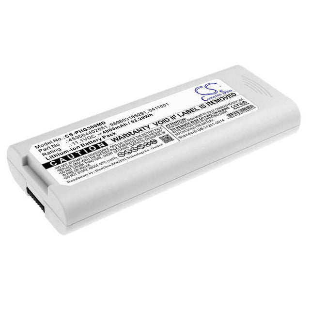 11.1V, Li-ion, 4800mAh, Medical battery fits Philips, 411001, Tc10, Tc20, 53.28Wh Medical Cameron Sino Technology Limited (Medical)