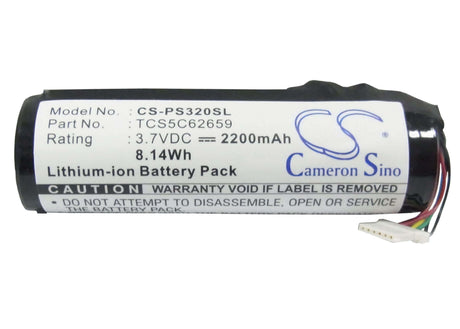 3.7V, Li-ion, 2200mAh, Media Player battery fits Philips, Tcs5c62659, Pmc7320, Pmc7320/17 30gb, 8.14Wh Media Player Cameron Sino Technology Limited
