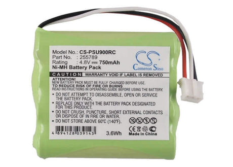 4.8V, Ni-MH, 750mAh, Remote Control battery fits Philips, Pronto Pro 900, Tsu7000/37, 3.6Wh Remote Control Cameron Sino Technology Limited