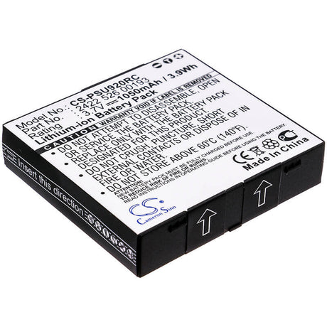 3.7V, Li-ion, 1050mAh, Remote Control battery fits Philips, Pronto Tsu-9200, Pronto Tsu9200/37, Tsu9200, 3.89Wh Remote Control Cameron Sino Technology Limited