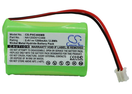 Babyphone Battery For Philips, Sbc466, Sbc-s477, Sbc-s484 2.4v, 1200mah - 2.88wh BabyPhone Cameron Sino Technology Limited   