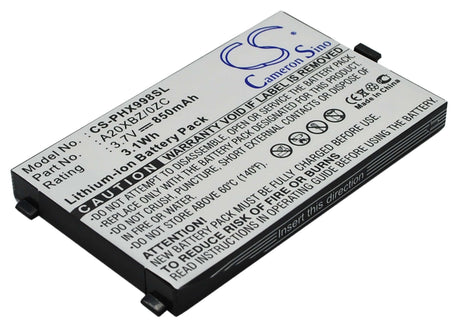 Battery For Philips Xenium 9a98, Xenium 9@98 3.7v, 850mah - 3.15wh Batteries for Electronics Cameron Sino Technology Limited (Suspended)