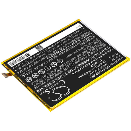 3.8V, Li-Polymer, 2900mAh, SmartPhone battery fits Philips, Ab3000mwmt, Xenium S369, 11.02Wh Mobile, SmartPhone Cameron Sino Technology Limited (Smartphone)