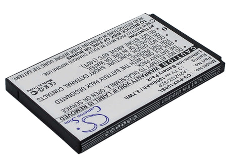 3.7V, Li-ion, 1000mAh, SmartPhone battery fits Philips, A20zdx/3zp, Xenium T129, Xenium X100, 3.7Wh Mobile, SmartPhone Cameron Sino Technology Limited (Suspended)