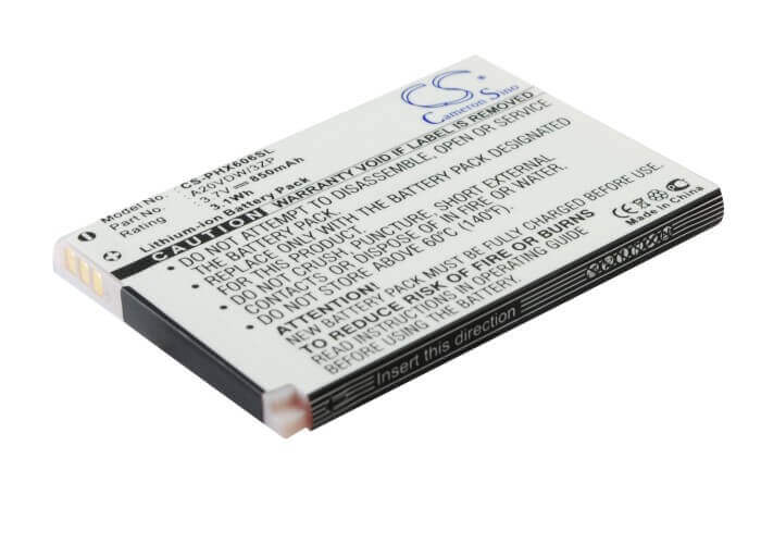 3.7V, Li-ion, 850mAh, SmartPhone battery fits Philips, A20vdw/3zp, Xenium X606, 3.15Wh Mobile, SmartPhone Cameron Sino Technology Limited (Smartphone)