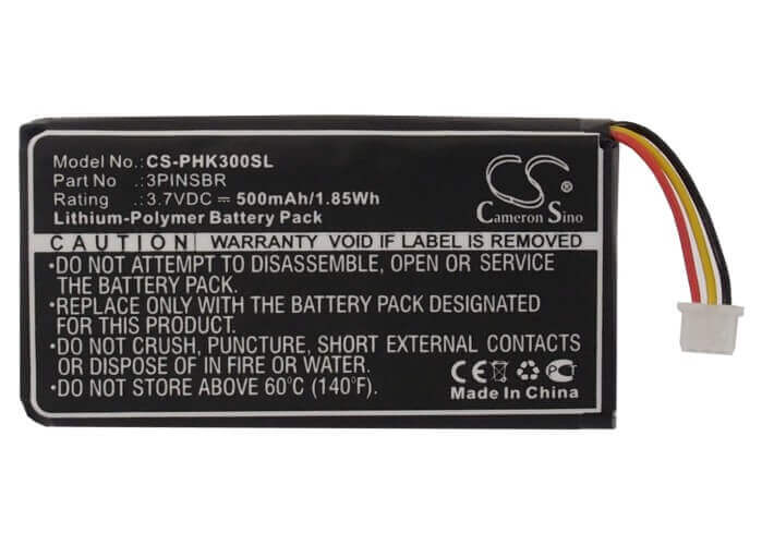 3.7V, Li-Polymer, 500mAh, DAB Digital battery fits Phonak, 3pinsbr, Inspiro, Inspiro Transmitters, 1.85Wh DAB Digital Cameron Sino Technology Limited