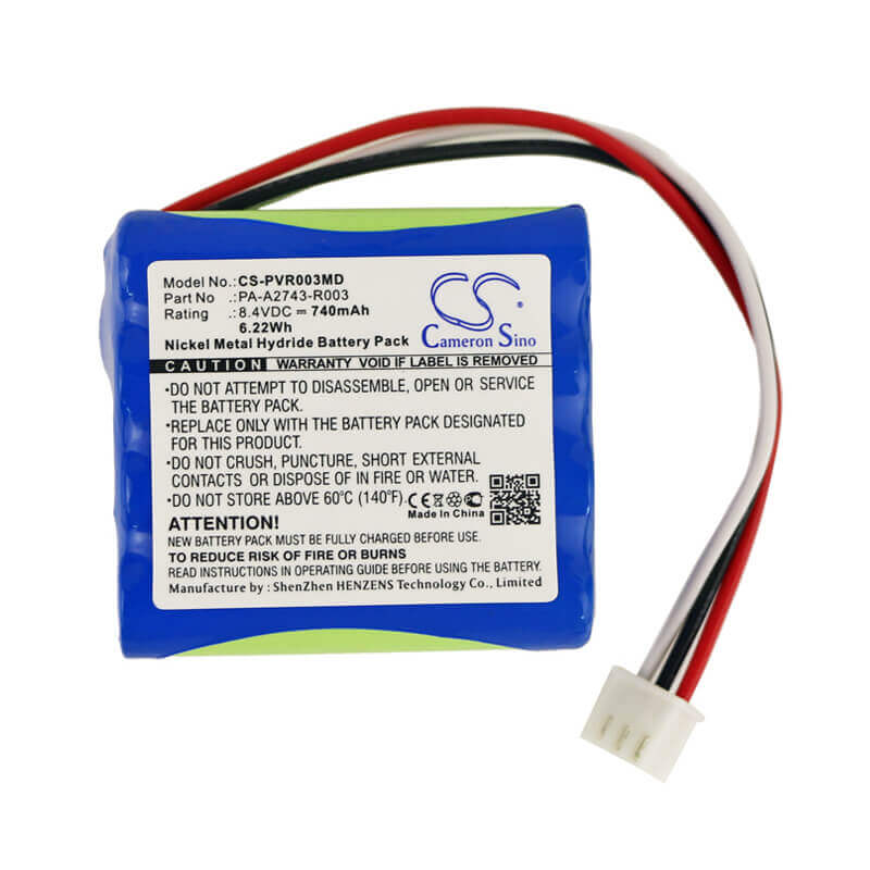8.4V, Ni-MH, 740mAh, Medical battery fits Physiomed, Hr-aaa4u-1000-f3+f4, Vocastim, Vocastim Trainer, 6.22Wh Medical Cameron Sino Technology Limited (Medical)