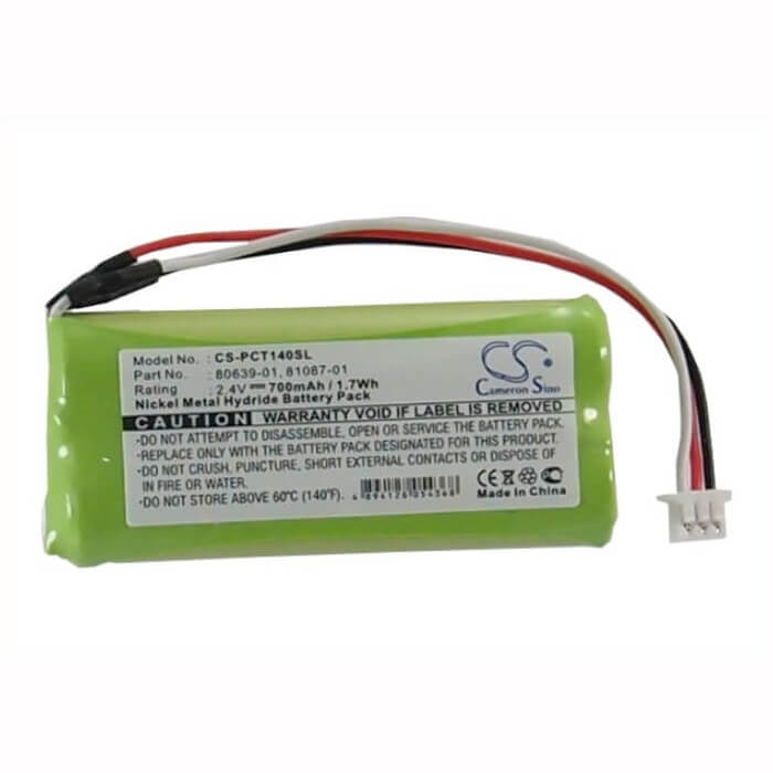 2.4V, Ni-MH, 700mAh, Headset battery fits Plantronics, 80639-01, Ct14, 1.68Wh Wireless Headset Cameron Sino Technology Limited