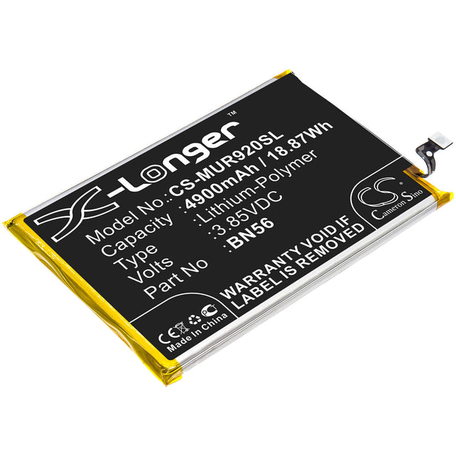 3.85V, Li-Polymer, 4900mAh, SmartPhone battery fits Poco, Redmi, Bn56, M2 Pro, 18.87Wh Mobile, SmartPhone Cameron Sino Technology Limited (Smartphone)