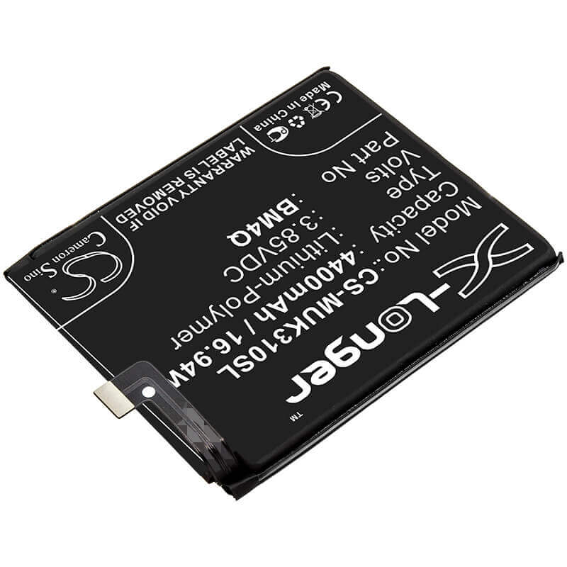 3.85V, Li-Polymer, 4400mAh, SmartPhone battery fits Pocophone, Xiaomi, Bm4q, Poco F2 Pro 5g, 16.94Wh Mobile, SmartPhone Cameron Sino Technology Limited (Smartphone)