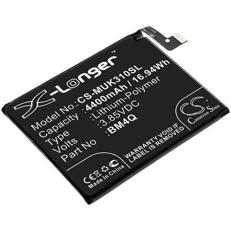 3.85V, Li-Polymer, 4400mAh, SmartPhone battery fits Pocophone, Xiaomi, Bm4q, Poco F2 Pro 5g, 16.94Wh Mobile, SmartPhone Cameron Sino Technology Limited (Smartphone)