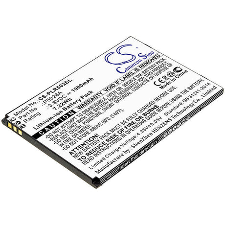 3.8V, Li-ion, 1900mAh, SmartPhone battery fits Polaroid, P5026a, Cosmo L, 7.22Wh Mobile, SmartPhone Cameron Sino Technology Limited (Smartphone)