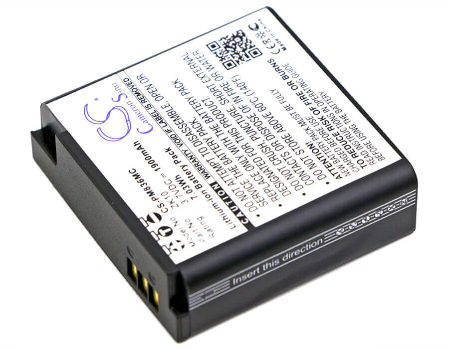 3.7V, Li-ion, 1900mAh, Camera battery fits Polaroid, Zk10, Im1836, 7.03Wh Camera Cameron Sino Technology Limited (Camera)