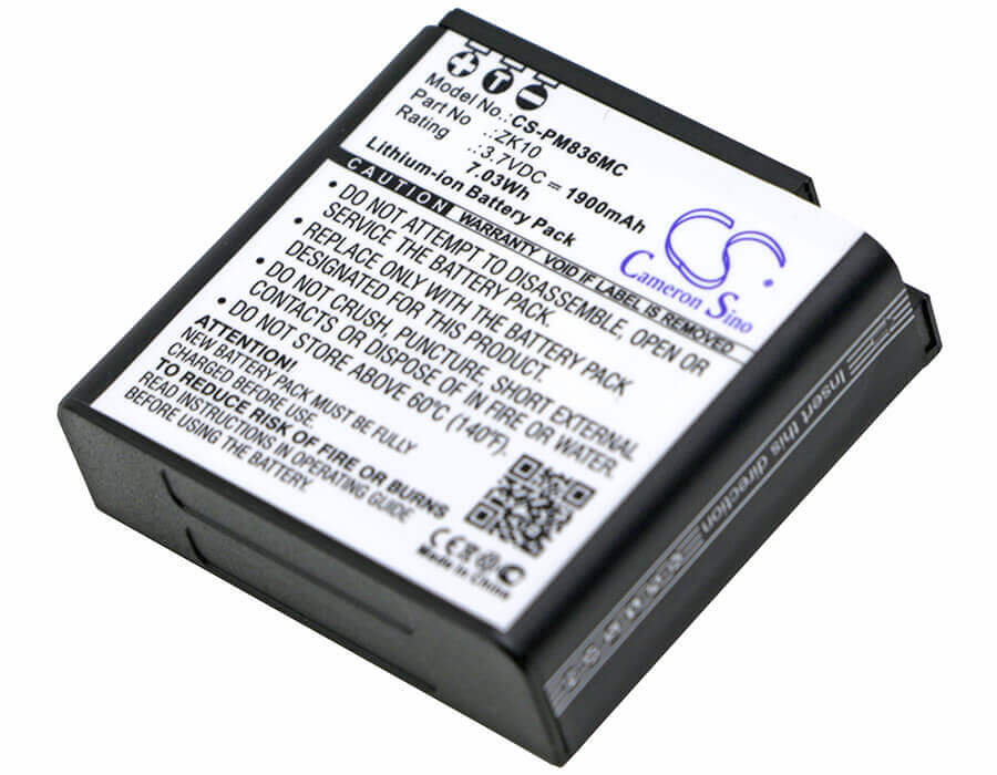 3.7V, Li-ion, 1900mAh, Camera battery fits Polaroid, Zk10, Im1836, 7.03Wh Camera Cameron Sino Technology Limited (Camera)