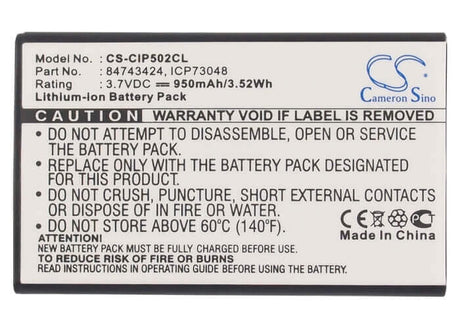 3.7V, Li-ion, 950mAh, Cordless Phone battery fits Tunstall, Comfortel, Nortel, Agfeo, Telrad, Polycom, Spectralink, 84743424, Dect 50, 3.515Wh Cordless Phone Cameron Sino Technology Limited (Cordless Phone)