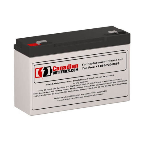 Battery For Powerware Powerrite Max 700va UPS, 1 X 6v, 10ah - 60wh UPS Batteries CB Range