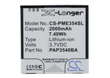 3.7V, Li-ion, 2000mAh, SmartPhone battery fits Prestigio, Pap3540 Duo, Multiphone 3540 Duo, 7.4Wh Mobile, SmartPhone Cameron Sino Technology Limited (Smartphone)