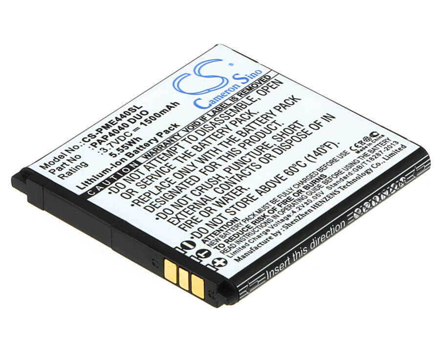 3.7V, Li-ion, 1500mAh, SmartPhone battery fits Prestigio, Pap4040 Duo, Multiphone 4040 Duo, 5.55Wh Mobile, SmartPhone Cameron Sino Technology Limited (Smartphone)