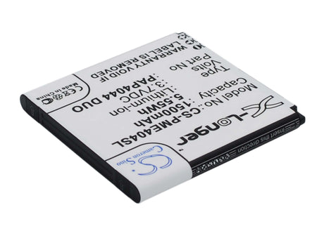 3.7V, Li-ion, 1500mAh, SmartPhone battery fits Prestigio, Pap4044 Duo, Multiphone 4044 Duo, 5.55Wh Mobile, SmartPhone Cameron Sino Technology Limited (Smartphone)