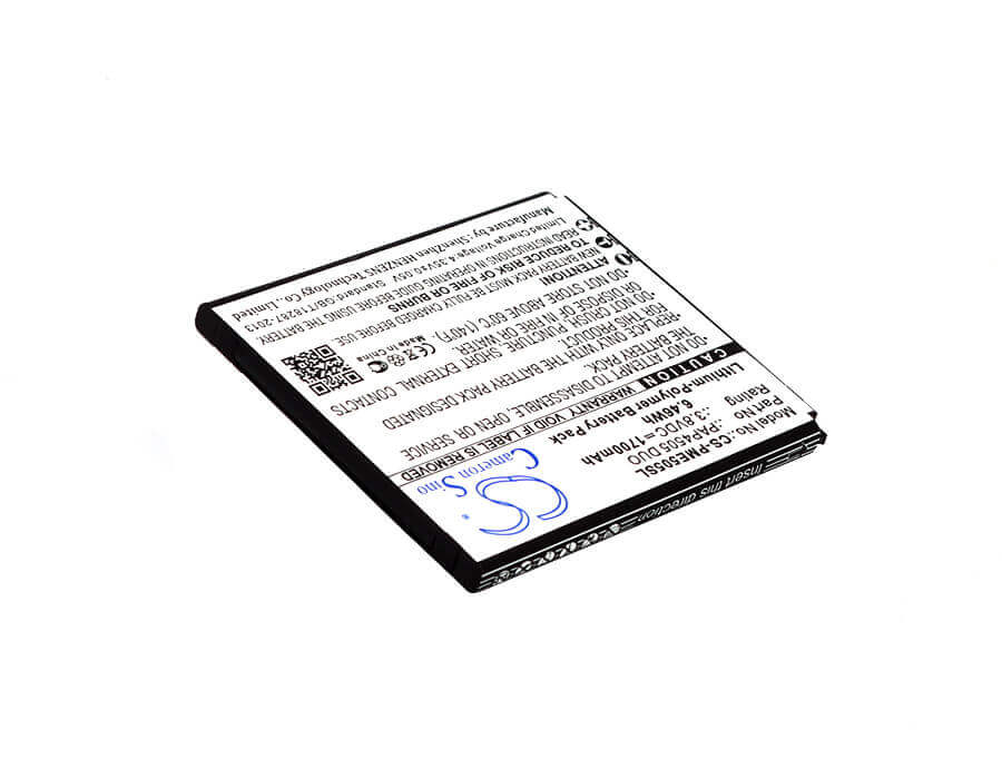 3.8V, Li-Polymer, 1700mAh, SmartPhone battery fits Prestigio, Pap4505 Duo, Multiphone 4505 Duo, 6.46Wh Mobile, SmartPhone Cameron Sino Technology Limited (Suspended)
