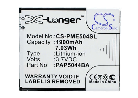 3.7V, Li-ion, 1900mAh, SmartPhone battery fits Prestigio, Pap5044 Duo, Multiphone 5044 Duo, Pap5044 Duo, 7.03Wh Mobile, SmartPhone Cameron Sino Technology Limited (Smartphone)