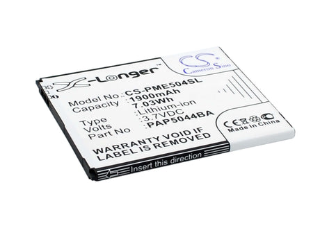 3.7V, Li-ion, 1900mAh, SmartPhone battery fits Prestigio, Pap5044 Duo, Multiphone 5044 Duo, Pap5044 Duo, 7.03Wh Mobile, SmartPhone Cameron Sino Technology Limited (Smartphone)