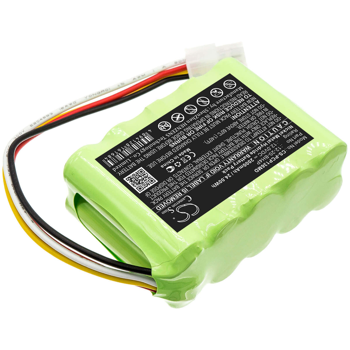12.0V, Ni-MH, 2000mAh, Medical battery fits Prism, 12-20-bh4p, Cp-136, Cp136 Ceiling Hoist Motos, 24.00Wh Medical Cameron Sino Technology Limited (Medical)