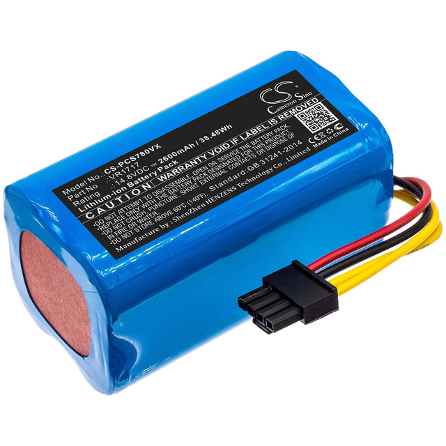 14.8V, Li-ion, 2600mAh, Vacuum battery fits Rovus, Suzuka, P10, 38.48Wh Vacuum Cameron Sino Technology Limited