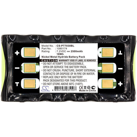 Barcode Scanner Battery For Psion Teklogix 19505, 19515, 7030 7.2v, 2500mah - 18.00wh Barcode Scanner Cameron Sino Technology Limited