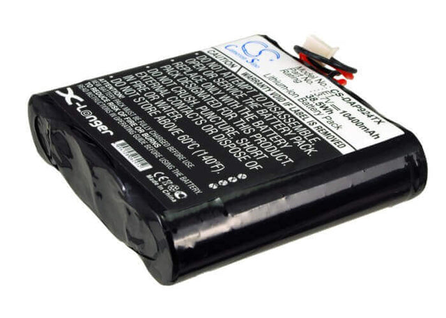 3.7V, Li-ion, 10400mAh, DAB Digital battery fits Pure, E1, Evoke 1s, Evoke 2s, 38.48Wh DAB Digital Cameron Sino Technology Limited