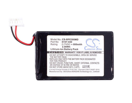 3.7V, Li-ion, 800mAh, Medical battery fits Rainin, 6107-040, Edp3, Edp3 Plus, 2.96Wh Medical Cameron Sino Technology Limited (Medical)