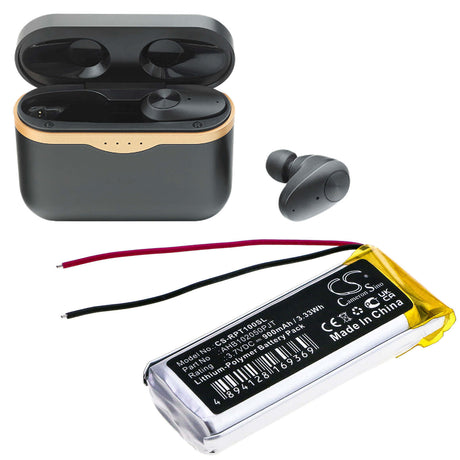 3.7V, Li-Polymer, 900mAh, Headset battery fits Rapoo, Ahb102050pjt, Ti100, 3.33Wh Wireless Headset Cameron Sino Technology Limited
