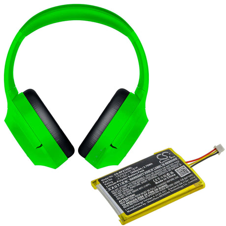 3.7V, Li-Polymer, 1000mAh, Headset battery fits Razer, 1icp5/34/50 1s1p, Nari Essential, Opus X, 3.7Wh Wireless Headset Cameron Sino Technology Limited