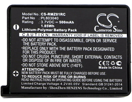 3.7V, Li-Polymer, 500mAh, Keyboard,Mouse battery fits Razer, Fc30-01330200, Rz01-0133, Rz84-01330100, 1.85Wh Keyboard,Mouse Cameron Sino Technology Limited