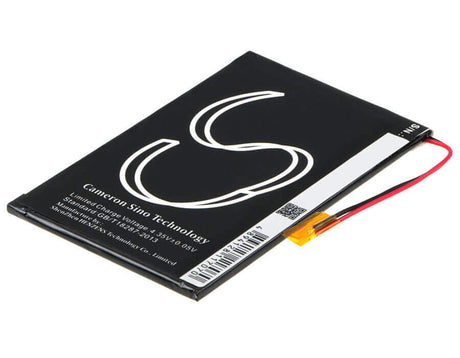 3.8V, Li-Polymer, 3650mAh, Tablet battery fits Rca, Pt3867103, 7", Rct6272w23, 13.87Wh Tablet Cameron Sino Technology Limited