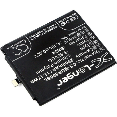 3.85V, Li-Polymer, 2900mAh, SmartPhone battery fits Xiaomi, Redmi, Bn34, 5a, M5a, 11.17Wh Mobile, SmartPhone Cameron Sino Technology Limited (Smartphone)