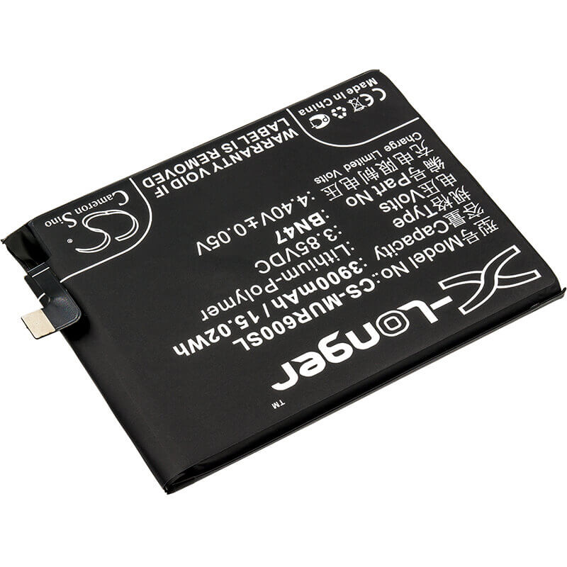 3.85V, Li-Polymer, 3900mAh, SmartPhone battery fits Xiaomi, Redmi, Bn47, 6 Pro, 6 Pro Premium Edition Dual Sim, 15.02Wh Mobile, SmartPhone Cameron Sino Technology Limited (Smartphone)