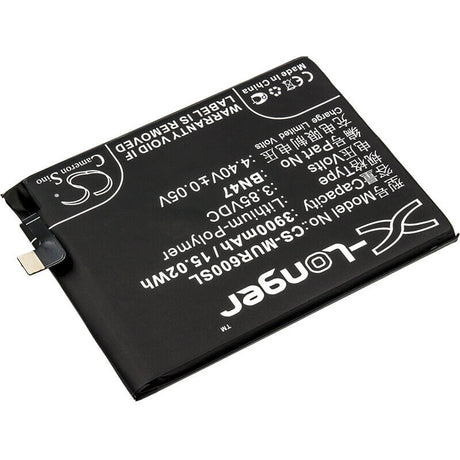 3.85V, Li-Polymer, 3900mAh, SmartPhone battery fits Xiaomi, Redmi, Bn47, 6 Pro, 6 Pro Premium Edition Dual Sim, 15.02Wh Mobile, SmartPhone Cameron Sino Technology Limited (Smartphone)