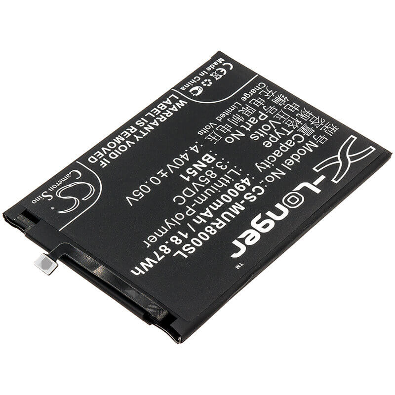 3.85V, Li-Polymer, 4900mAh, SmartPhone battery fits Redmi, Xiaomi, Bn51, 8, 8a, 18.87Wh Mobile, SmartPhone Cameron Sino Technology Limited (Smartphone)