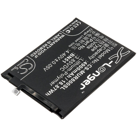 3.85V, Li-Polymer, 4900mAh, SmartPhone battery fits Redmi, Xiaomi, Bn51, 8, 8a, 18.87Wh Mobile, SmartPhone Cameron Sino Technology Limited (Smartphone)