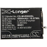 3.85V, Li-Polymer, 4900mAh, SmartPhone battery fits Redmi, Xiaomi, Bn51, 8, 8a, 18.87Wh Mobile, SmartPhone Cameron Sino Technology Limited (Smartphone)